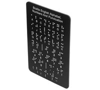 PACKOVE Braille with Raised Tactile Dots Educational Tool for Blind Beginners Enhances Literacy Skills Durable Versatile for Home School and Community Centers