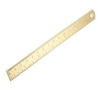 PACKOVE Brass Drawing Straight Ruler 12inch Lightweight Multi-functional Engineering Drawing Tool for Learning Supplies and Architects