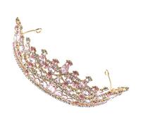 PACKOVE Bridal Headpiece Women's Rhinestone Tiara Crown for Wedding Baroque Style Headband Decorations
