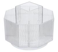 PACKOVE Brush for Large Holder Capacity Suitable Cosmetic Rotatable Makeup Organizer with Compartments and Bedroom Living Room