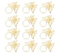 PACKOVE Butterfly Hair Cuffs Dreadlock Braid Charms 12 Pcs 3.3 X 2.5 CM Clip-On Iron Jewelry for Women Reggae Design Versatile Everyday Wear Accessory