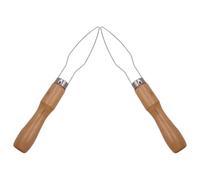 PACKOVE Button Hook Assist Tool Metal for 2pcs and Button Hook Seniors Disability, Portable Wooden for Quick Efficiency, for Clothing Projects and Personal Use at Home