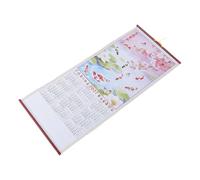PACKOVE Calendar Displayed and Dates Hanging Saving Clearly Design Space 2027 Chinese Wall Year the Scroll with Featuring Intricate Chinese Landscape Art, for Lunar New
