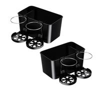 PACKOVE Car Cup Holder Organizer Abs Material and 2pcs Armrest Storage Box for Multi-functional for Organizing Essentials Car Interior