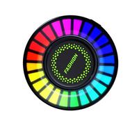 PACKOVE Car Vent Clip Air Freshener with Rgb LED Light, Voice-controlled Music Rhythm Diffuser, Smart Car Scent Perfume Vent Clip for Automotive Interior Atmosphere