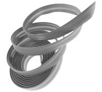 PACKOVE Carpet Transition Strip Door Flat Transition Strip PVC Flexible Trim for Carpet and Floor Stickers 5mm Thickness Decoration Cut to Length 196.85In Grey