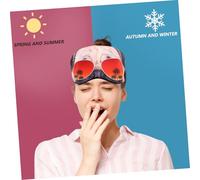 PACKOVE Cartoon Sleep Mask for Teens Lightproof Eye Cover with Contoured Fit Comfortable Lightweight Blindfold for Travel Home Hotel Use Stress Relief and Full Darkness