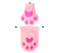 PACKOVE Cat-paw Shaped Cooling Ice Bag Summer Cooling Pouch Pink Silicone for Fever Relief and Heat Therapy