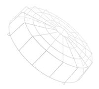 PACKOVE Ceiling Light Shade Replacement Ceiling Lamp Cover Exit Sign Impact Stopper White Iron Welded Mesh with Edge Design Safety Protection Versatile Design and Emergency Exit Sign