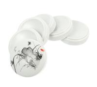 PACKOVE Ceramic round 5-layer Palette with Lid for Watercolor and Gouache Painting, Large Creative Painting Tool and Jewelry Storage Tray for Earrings and Necklaces