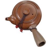 PACKOVE Ceramic Tea Kettle with Long Handle, Easy to Use and Comfortable Feel, Simple and Generous Shape, for Brewing Tea at Home Or in The Office, Assorted Colours Random Color