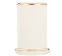 PACKOVE Ceramic Toothpick Holder with Dustproof Lid for Toothpicks and Cotton Swabs, White Multi-function Design Porcelain Dispenser Suitable for Home and Party Use, Elegant Desktop