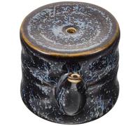 PACKOVE Ceramic Water Dropper Ink Tray Blue Kiln-glazed Calligraphy Water Container Porcelain Ink Drop Accessory for Chinese Brush Painting and Office Art Supplies