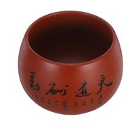 PACKOVE Chinese Purple Clay Tea Cup with Ample Capacity and Sturdy Ceramic Material, Traditional Craftsmanship for Gongfu Tea Ceremony and Office Use, Heat Retention and Unique Design