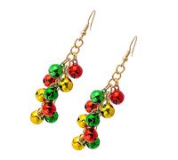 PACKOVE Christmas Bell Earrings for Women Jingle Bell Dangle Holiday Earrings Festive Lightweight Ear Ornaments with Fine Craftsmanship Easy to Match Seasonal Accessories