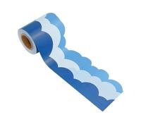 PACKOVE Clouds Border Sticker Chalkboard Decorative Trim for Bulletin Board Classroom Playroom Office School Supplies