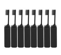 PACKOVE Collapsible Travel Toothbrush 10pcs Set Portable Folding Soft Bristle Toothbrush with Dustproof Case for Business Trip Camping Hotel Use