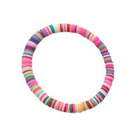 PACKOVE Colorful Polymer Clay Bracelet Elastic Stretchy Bracelet for Women Girls Stackable String for Everyday Wear and Special Occasions Boho for Women