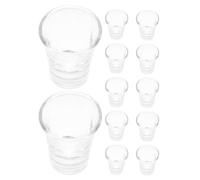 PACKOVE Communion Cups Glass 12 Pack for Standard Communion Trays Reusable Glass Drinking Cups for Church Services and Family Gatherings