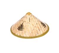 PACKOVE Conical Rice Farmer Straw Hat Small Durable Handwoven Bamboo Painting Hat for Kindergarten DIY Costume and Sun Protection