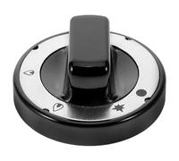 PACKOVE Cooker Control Knob with Compatibility and Convenience Features for Gas Stove Black Replacement Abs Stylish Design and Modern Look, for Grill Knobs Replacement and Kitchen Use