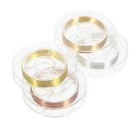 PACKOVE Copper Wire Nail Art Lines 4 Rolls Fine Metal Wire Decoration for Nail Art Supplies Suitable for and Creative Manicure Projects
