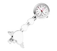 PACKOVE Creative Nurse Hanging Watch White Resin Quartz Pocket Watch for Doctors and Nurses Clip Suitable for Healthcare Professionals