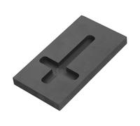 PACKOVE Cross Craft Graphite Mold for Metal Melting, High-Temperature Graphite Silver Ingot Mold with Crucible Design for Jewelry Casting and Refining Scrap Melting