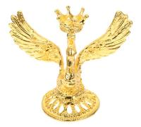 PACKOVE Crystal with Fixing and Displaying Effects Display Holder Swan Shape Golden Alloy Delicate and Design for Home and Festival Use for Crystal Spheres
