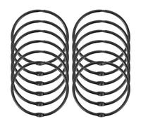 PACKOVE Curtain Iron Material round Metal Shower Curtain Hooks 12pcs Flexibility Rust-resistant Finish Home Decoration