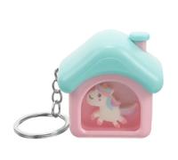 PACKOVE Decorative Keychain Small Keychain Creative Design Plastic with Music Not Easy to Fade Lightweight Gift for Key Decor