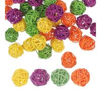 PACKOVE Decorative Tree Decorations 3cm Size Vine Pendants Assorted Colour 40 Pcs Hanging Ornaments Made of Synthetic Material Random Color for Home and Christmas