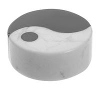 PACKOVE Delicate, for Stone Statue Ornament Eight-diagram Home and Decoration Sturdy Small Black and White Tai Chi Yin Yang Sculpture with Time Use and Fade Resistant Features Scene