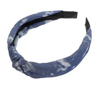 PACKOVE Denim Cloth Knot Headband for Stylish Wide Headwrap with Leopard Print Comfortable Hair Accessory for Various Occasions for Birthdays and Special Events