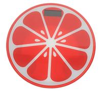 PACKOVE Digital Portable Weight Scale Mini Round Watermelon Design Accurate Travel Weight Measurement Lightweight Tempered for Home the Go Use