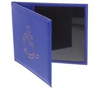 PACKOVE Disability Certificate Holder Wallet Navy Pu Cover, Id Card Protective Sleeves and Disabled Badge Organizer for Social Security Card and Parking Permit Storage