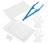 PACKOVE Disposable Wound Care Kit Home Wound Care Set Pp and Cotton White for Schools and Emergency