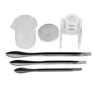 PACKOVE DIY Spatula Mold Tool and with Silicone Making Kit Lipstick Plastic for Lipstick Repair, Portable Design for Beauty Enthusiasts and Beginners, for Crafting and On-the-go Use