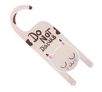 PACKOVE Do Not Disturb Door Knob Pendant Double-sided Hotel Room Sign with Please Clean Notice, Hanging Door Hanger for Office and Hospitality Use