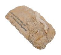 PACKOVE Dog Memorial Statue and Resin for Pet's Final Resting Place with Stable Placement Not Easy to Shake, Garden Tribute Sculpture for Honouring Your Dog or Pet
