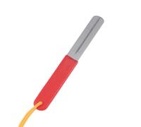 PACKOVE Double Side Abrasive Fishing Hook Sharpener File One Groove Rounded Tip with Hanging Rope Two Grooves on Medium 600 Grit Side for Outdoor Fishing