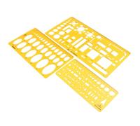 PACKOVE Drawing Template Design Drawing Template 8.5x11inch Impact Resistance High Gloss Ellipse Classic Art Tool for Learning Math Adults