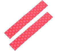 PACKOVE Drumstick Grips Covers, Red Irradiation Cross-linked Polyethylene Drum Stick Protectors, Wear Resistant, Repeatable Water Washing, for Drumsticks, Drum Players