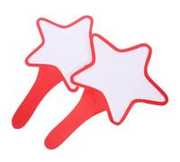 PACKOVE Dry Erase Paddle Boards 2Pcs Star Shape Single Side Whiteboard Scoreboards for Classroom Voting and Auction