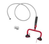 PACKOVE Dual Nozzle Wall Mounted Eye Wash Station for Lab Emergency Eye Rinse Unit with Pipe Fit for School and Workplace