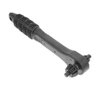 PACKOVE Dual-use Drill Chuck Key Wrench with Positive and Negative Ratchet Design Portable 45# Steel Drill Chuck Ratchet Spanner for Power Tools Black with Small 12.7mm and Big 17.5mm