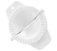 PACKOVE Dumpling Presser Manual Dumpling Maker Tool White Pp Easy to Store Prevents Fingers from Being Caught Beginners Kitchen DIY Device