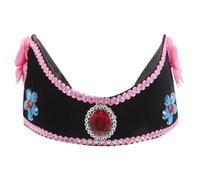 PACKOVE Elderly Performance Headgear Pink Bob Wig Soft Elastic Headband for Old Lady Costume Accessories Chinese Style Hair Accessories