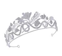 PACKOVE Elegant Bride Crown Tiara Wedding Headpiece for Bride for Banquets and Special Occasions