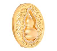 PACKOVE Elegant Filigree Gourd Brooch Pin Copper Lapel Pin for Women Vintage Chinese Style Safety Brooch for Dresses Sweaters Shawls Fashion Accessory